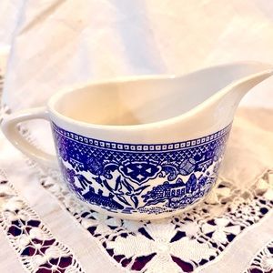 Blue White Blue Willow Creamer Classic Oriental Pattern #2